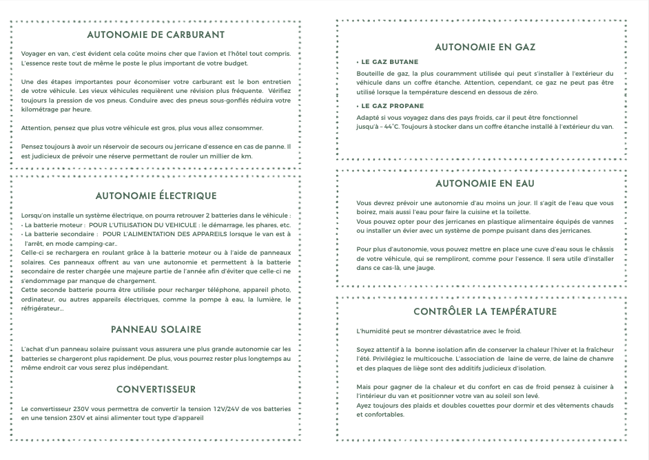 Carnet Vanlife