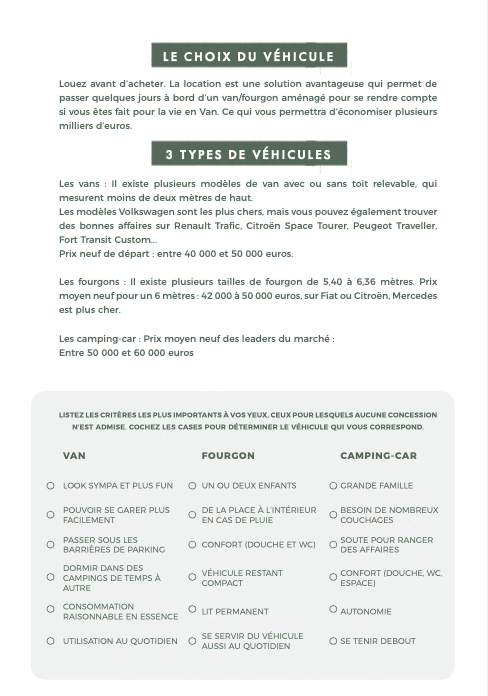 Carnet Vanlife