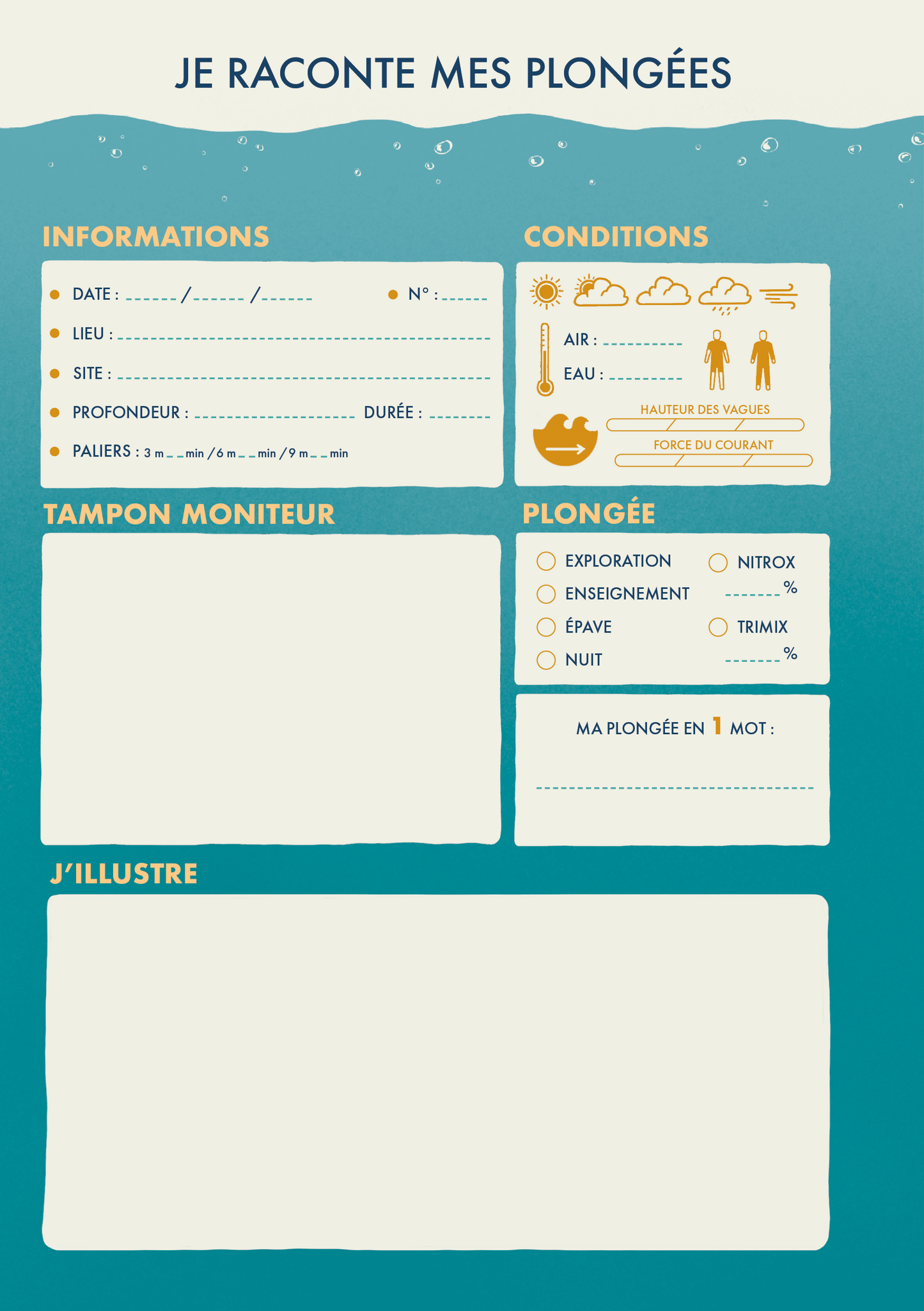 Carnet de Plongée