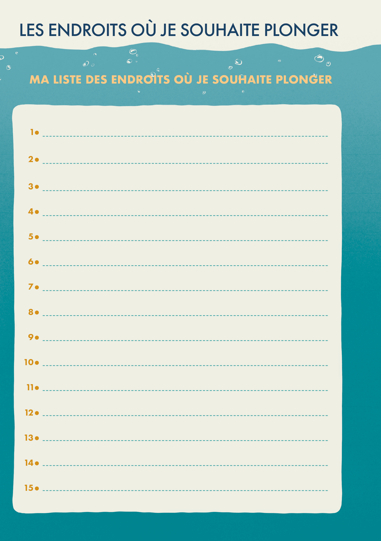 Carnet de Plongée