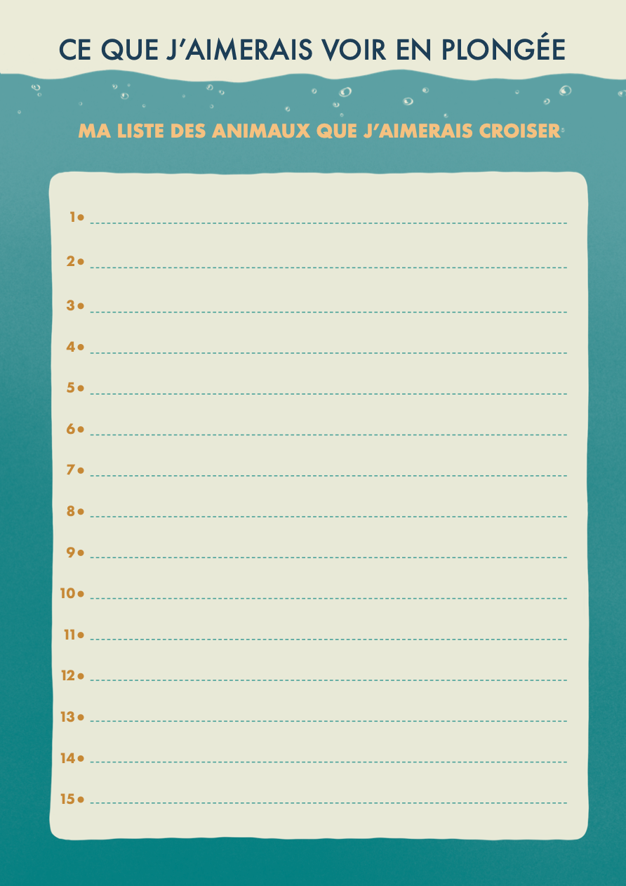 Carnet de Plongée
