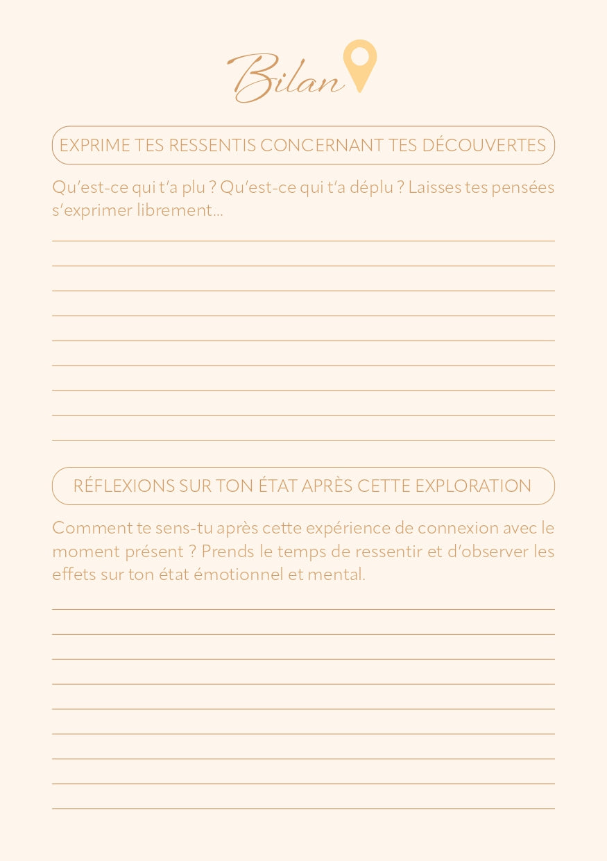 Bien Etre Carnet de voyage