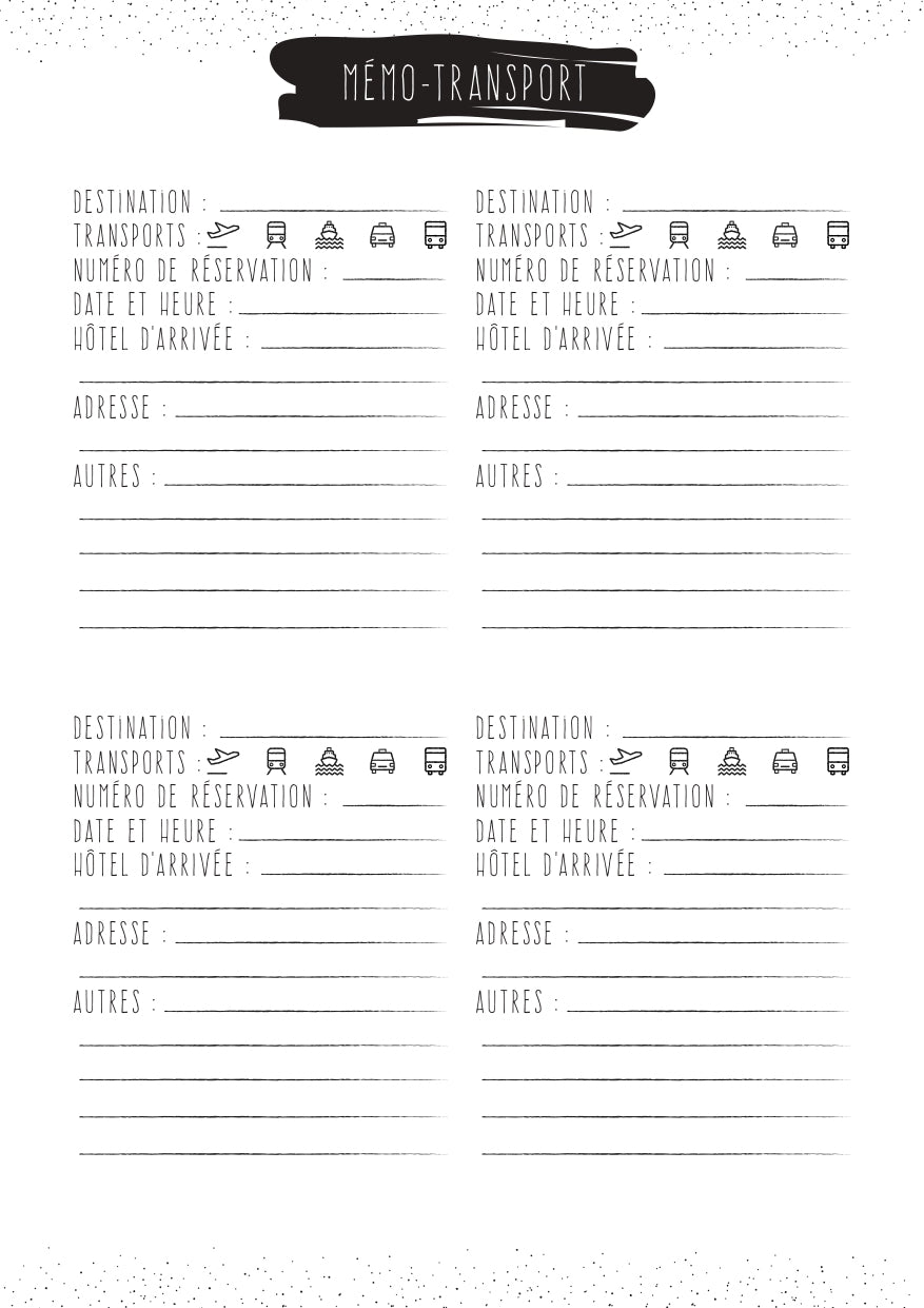 Carnet d'Aventures : Voyage