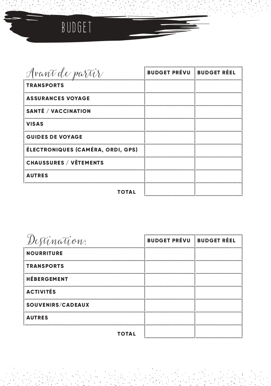 Carnet d'Aventures : Voyage