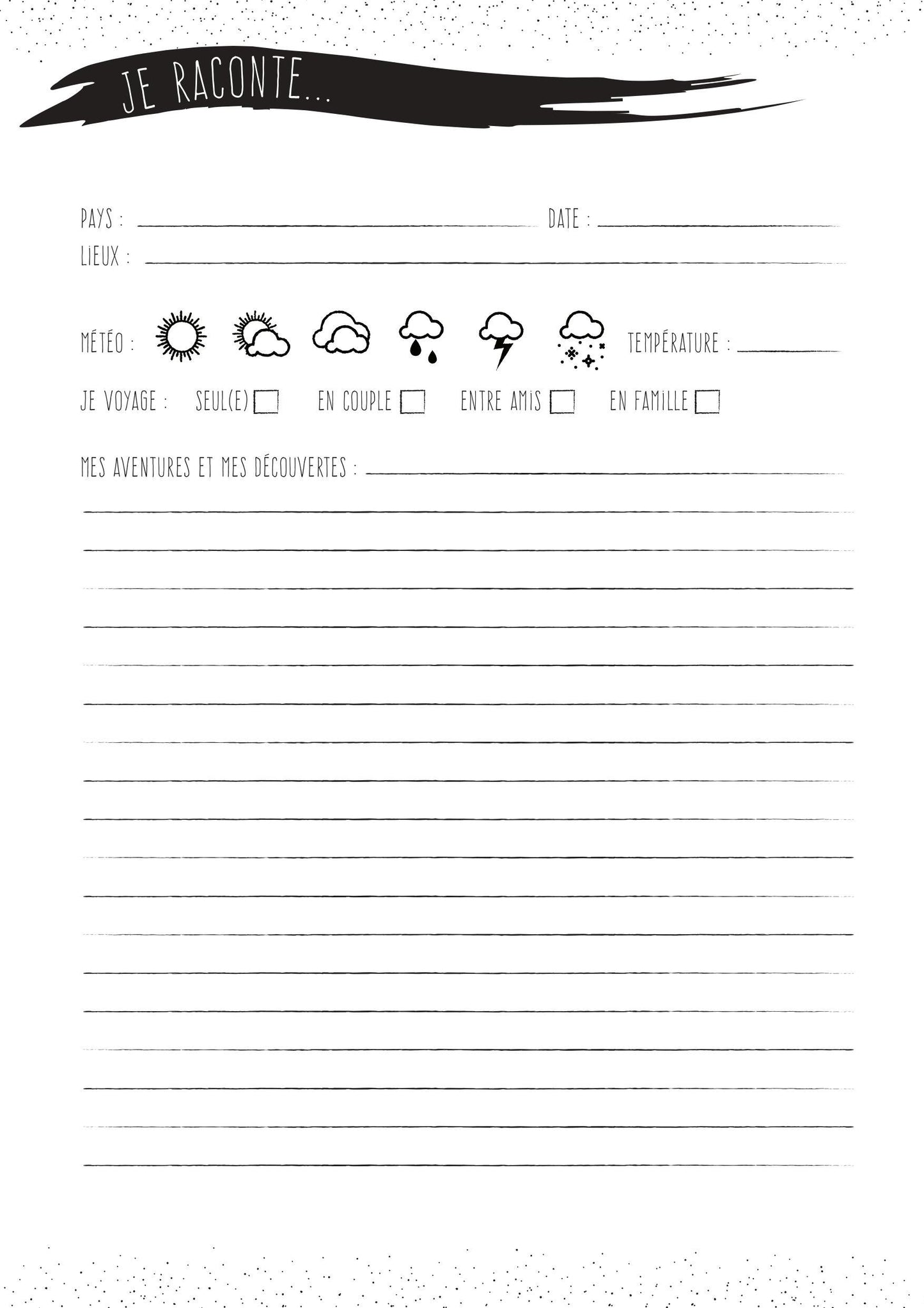Carnet d'Aventures : Voyage