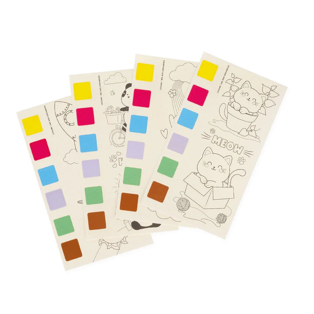 Album de Coloriage à l’Aquarelle - Cute Animals - Watercolour Paint Pad