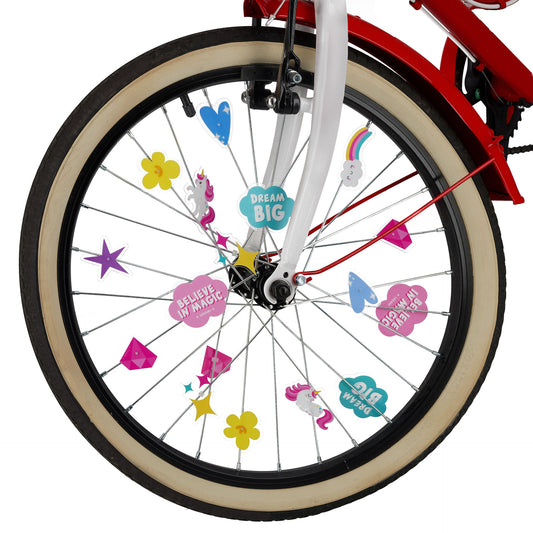 Set de 30 décorations pour rayons de vélo - LICORNE