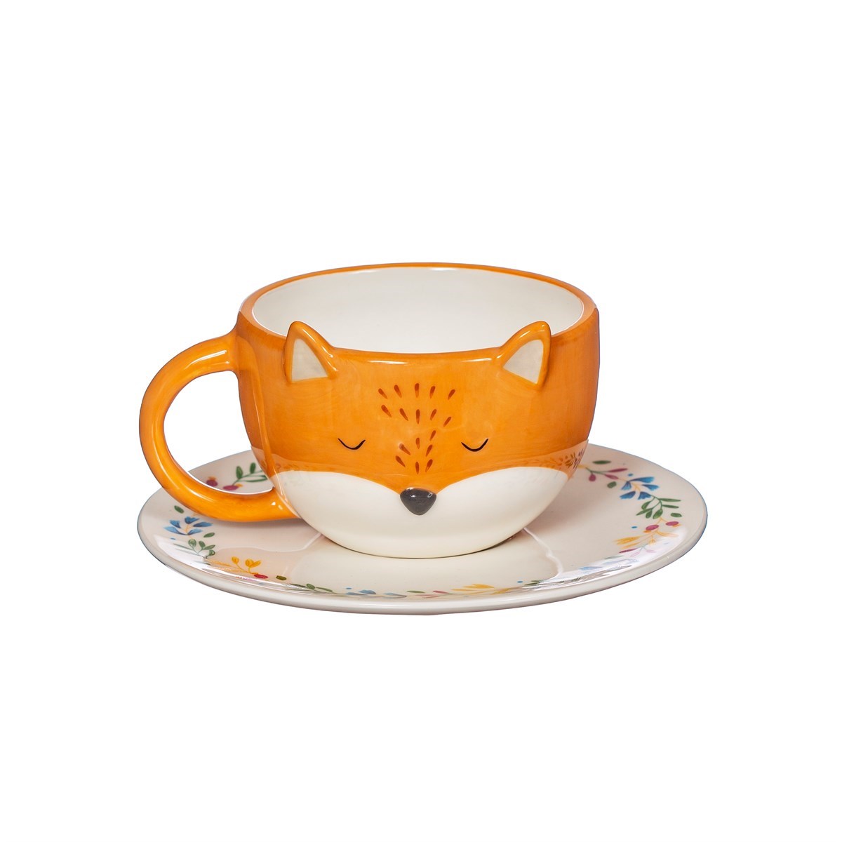 Ensemble tasse + soucoupe fleur Renard