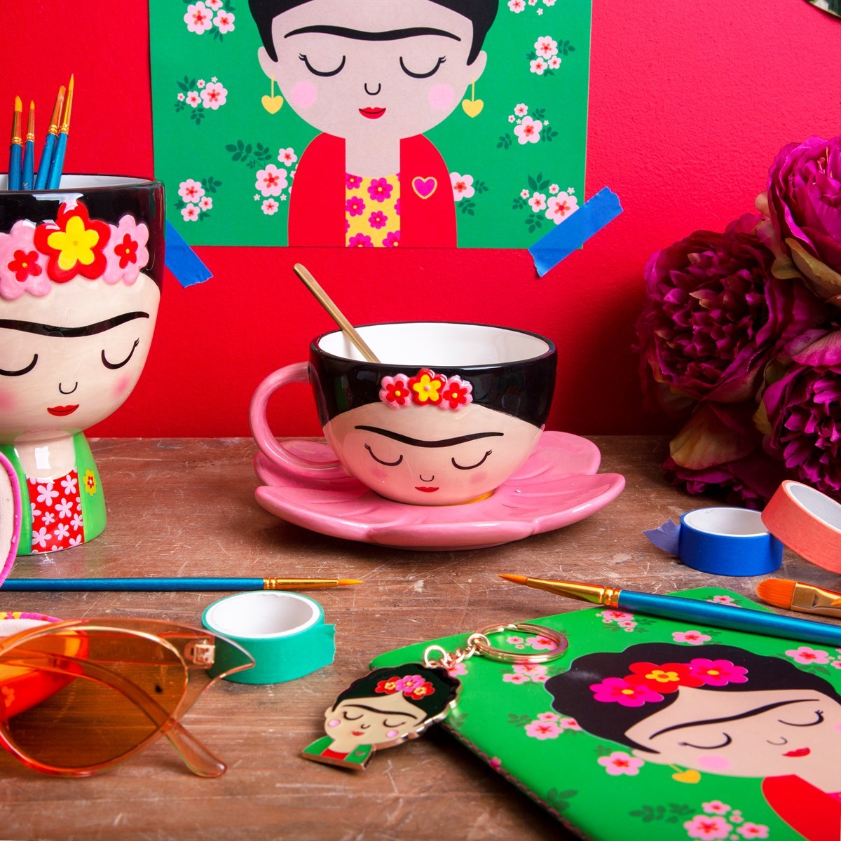 Ensemble tasse + soucoupe fleur Frida