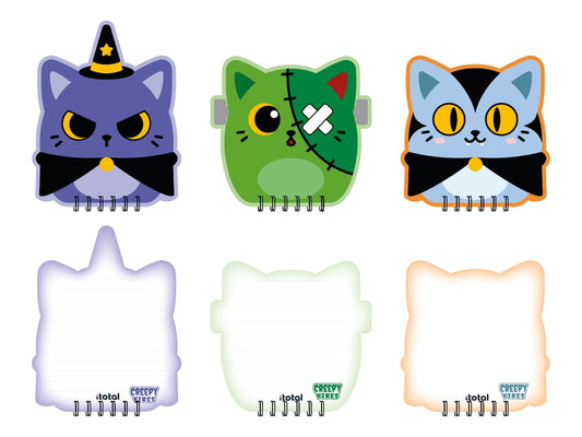 Carnet ligné Halloween - Divers Modèles