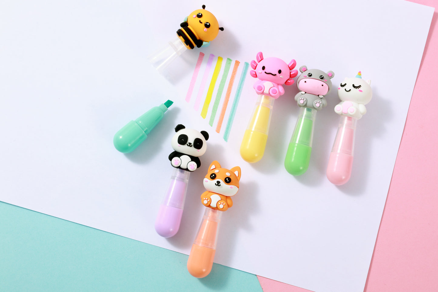 Surligneurs Cute animals 6 pièces