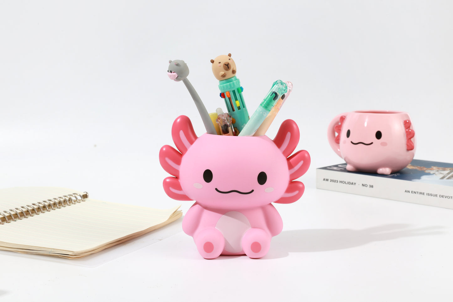 Pot à crayons Axolotl
