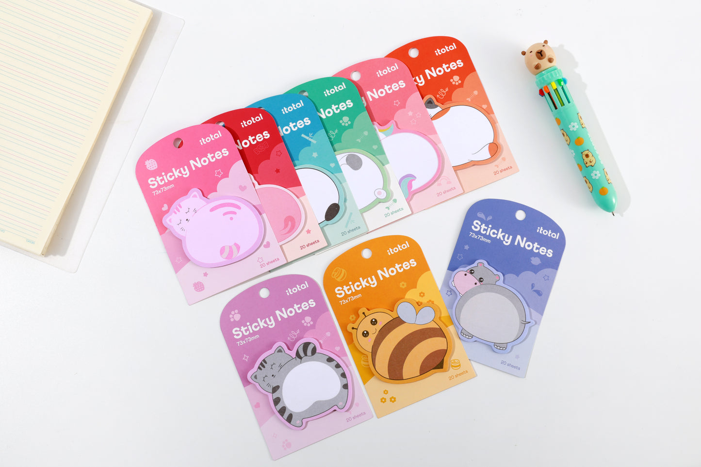 Sticky notes Cute animals - Divers modèles
