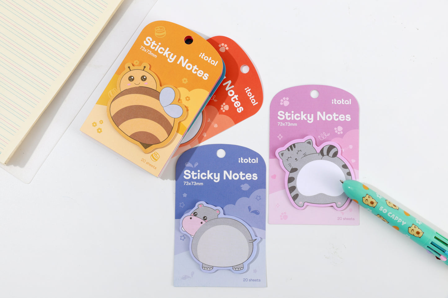 Sticky notes Cute animals - Divers modèles