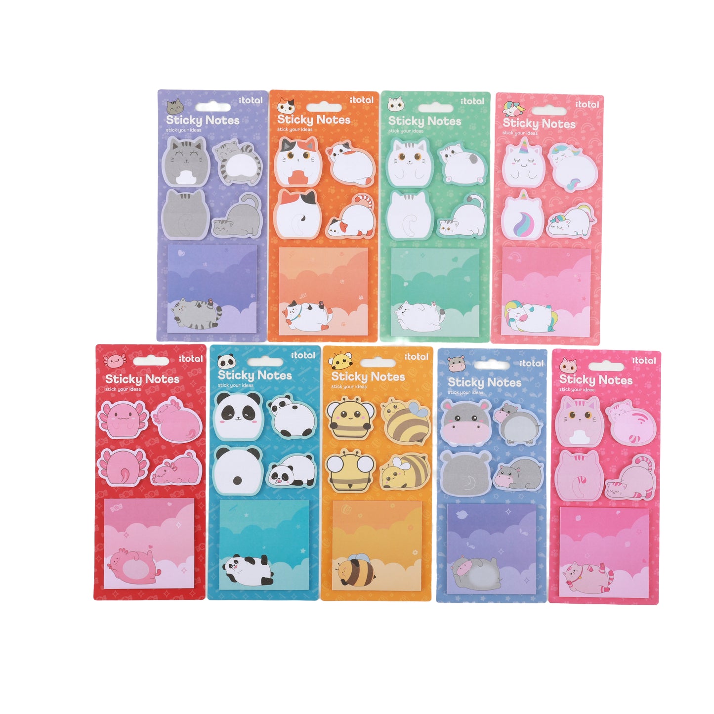 Sticky notes multi Animaux - Divers Modèles