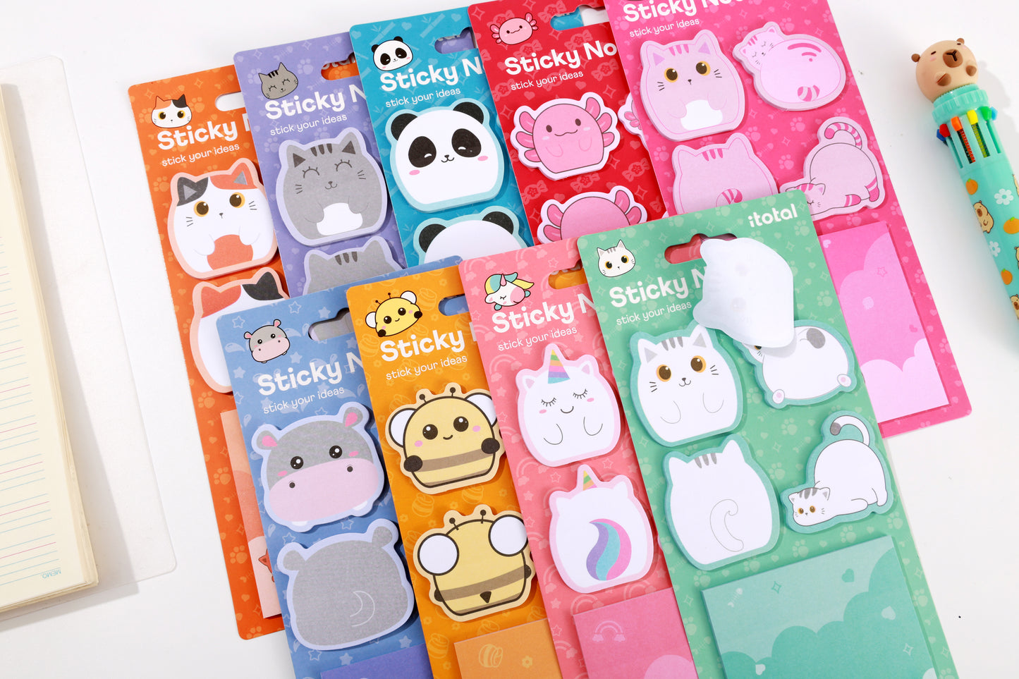 Sticky notes multi Animaux - Divers Modèles