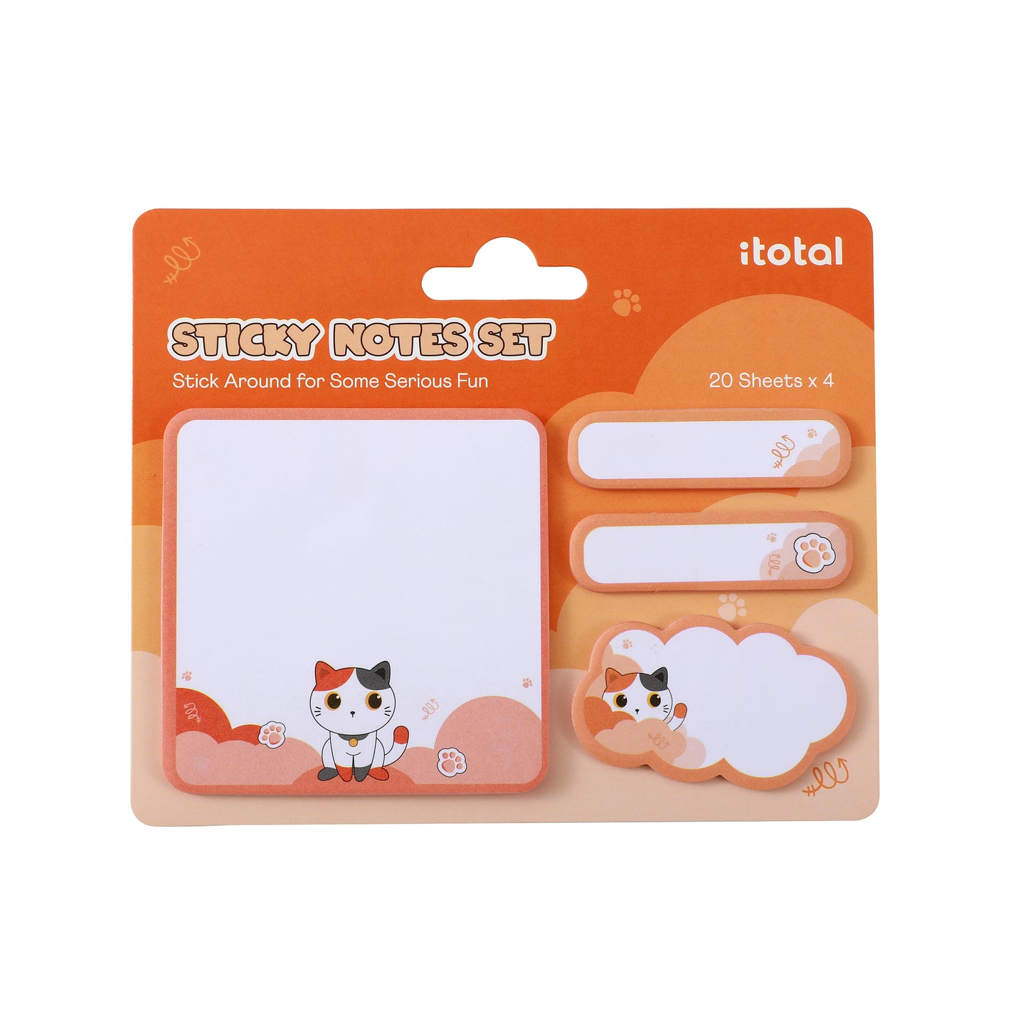 Set de Sticky notes Cute animals - Divers modèles