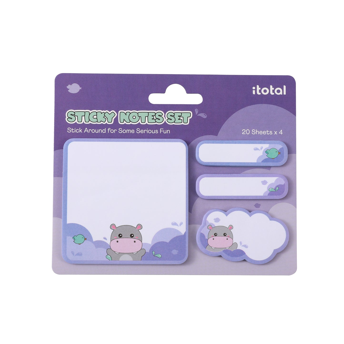 Set de Sticky notes Cute animals - Divers modèles