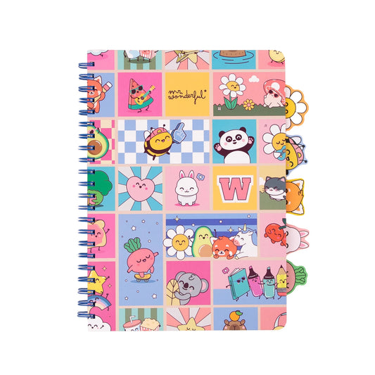 Cahier A4 avec des intercalaires à onglets - Wonder Comic