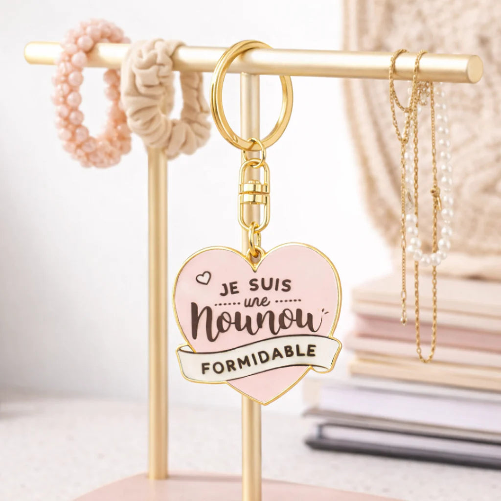 Porte clés "Je suis une Nounou Formidable"