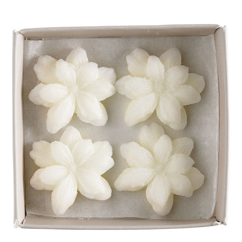 Coffret de 4 décors fondants en cire parfumée - Voile de Lin