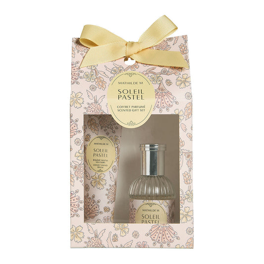 Coffret parfumé eau de toilette 30 ml et baume mains Velours - Soleil Pastel