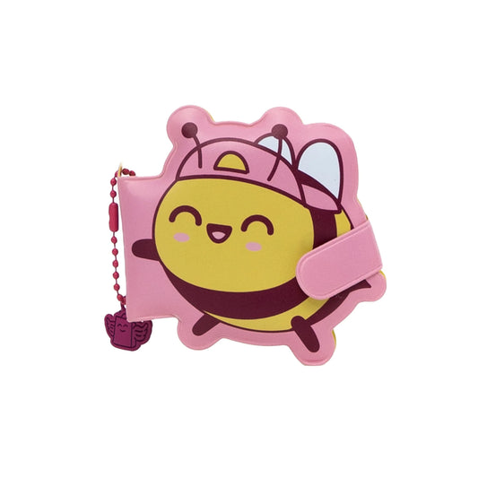 Porte-clés avec mini carnet squishy - Abeille