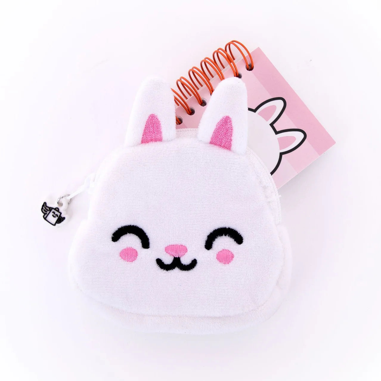 Porte-monnaie avec porte-clés et mini-carnet – Lapin