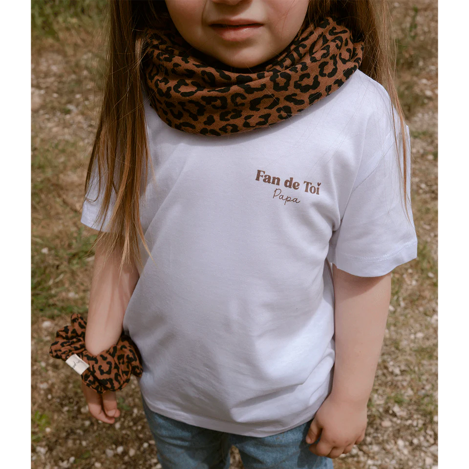 Petit Foulard - Léopard foncé