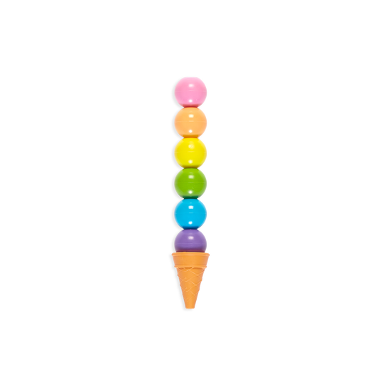 Crayons couleurs cône glacé