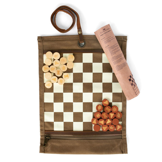 Jeu d'échec & Dames de voyage ROOK Havane