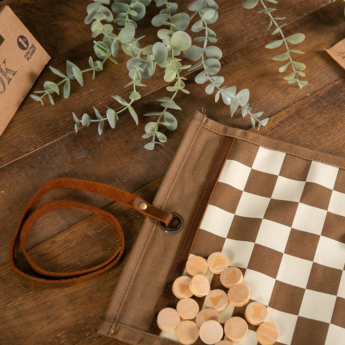 Jeu d'échec & Dames de voyage ROOK Havane