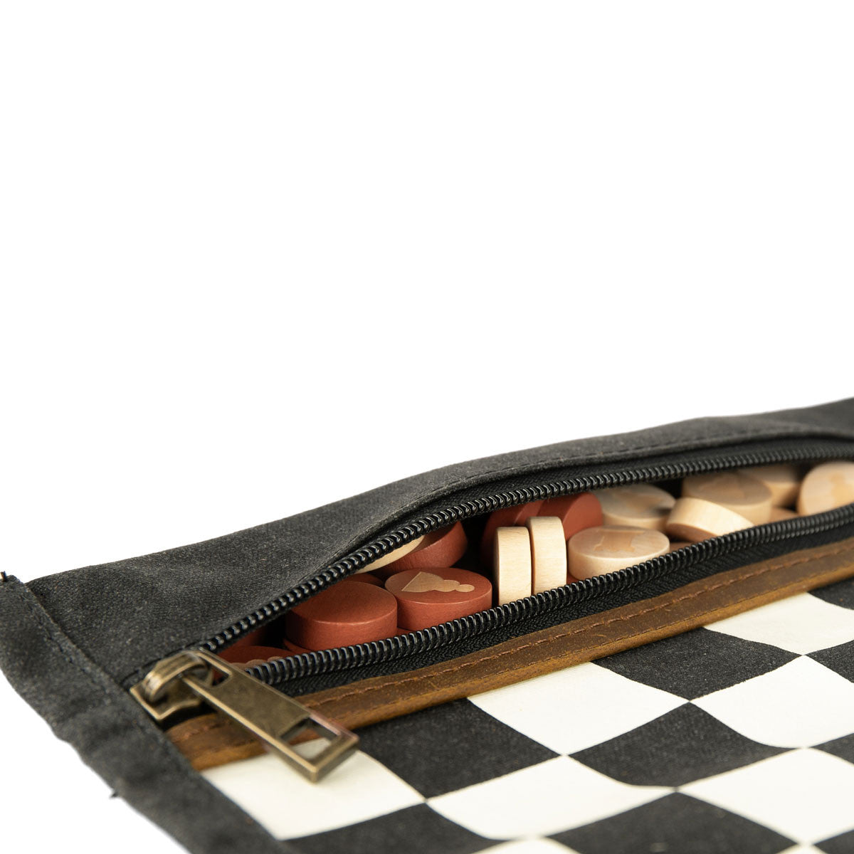 Jeu d'échec & Dames de voyage ROOK Noir
