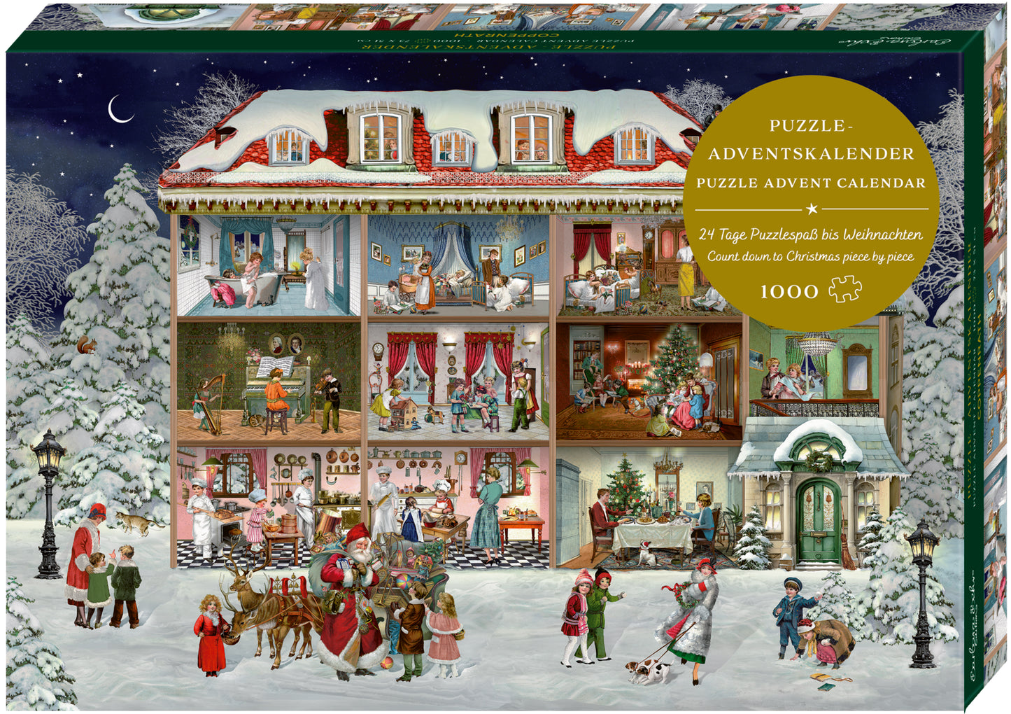 Calendrier de l'Avent Puzzle Maison de Noel