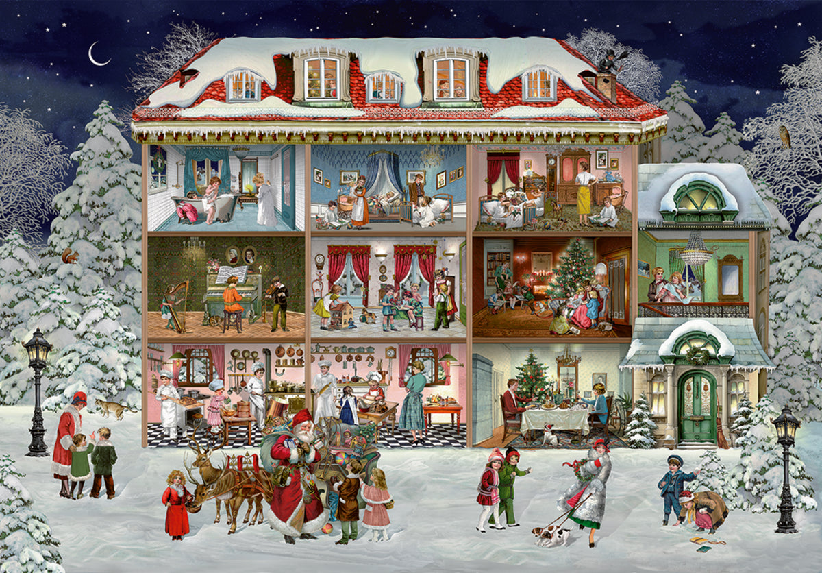 Calendrier de l'Avent Puzzle Maison de Noel