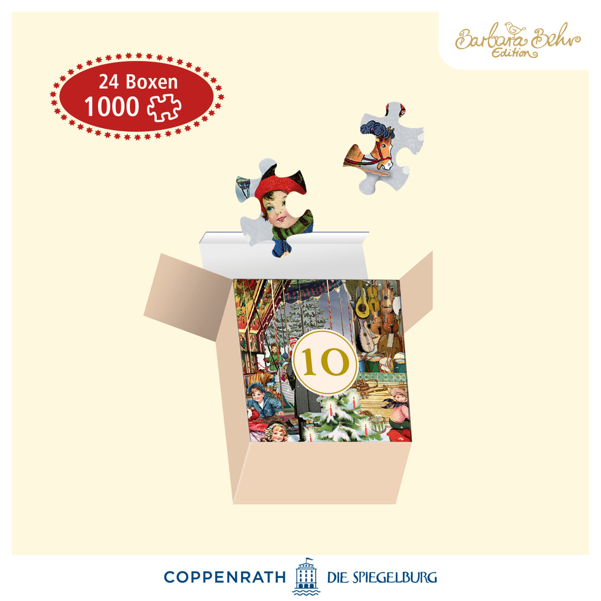 Calendrier de l'Avent Puzzle Marché de Noel