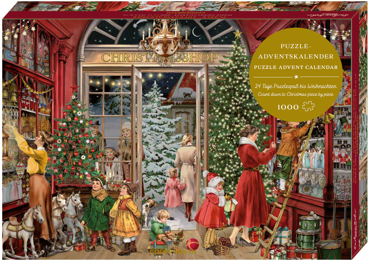Calendrier de l'Avent Puzzle La Boutique de Noel