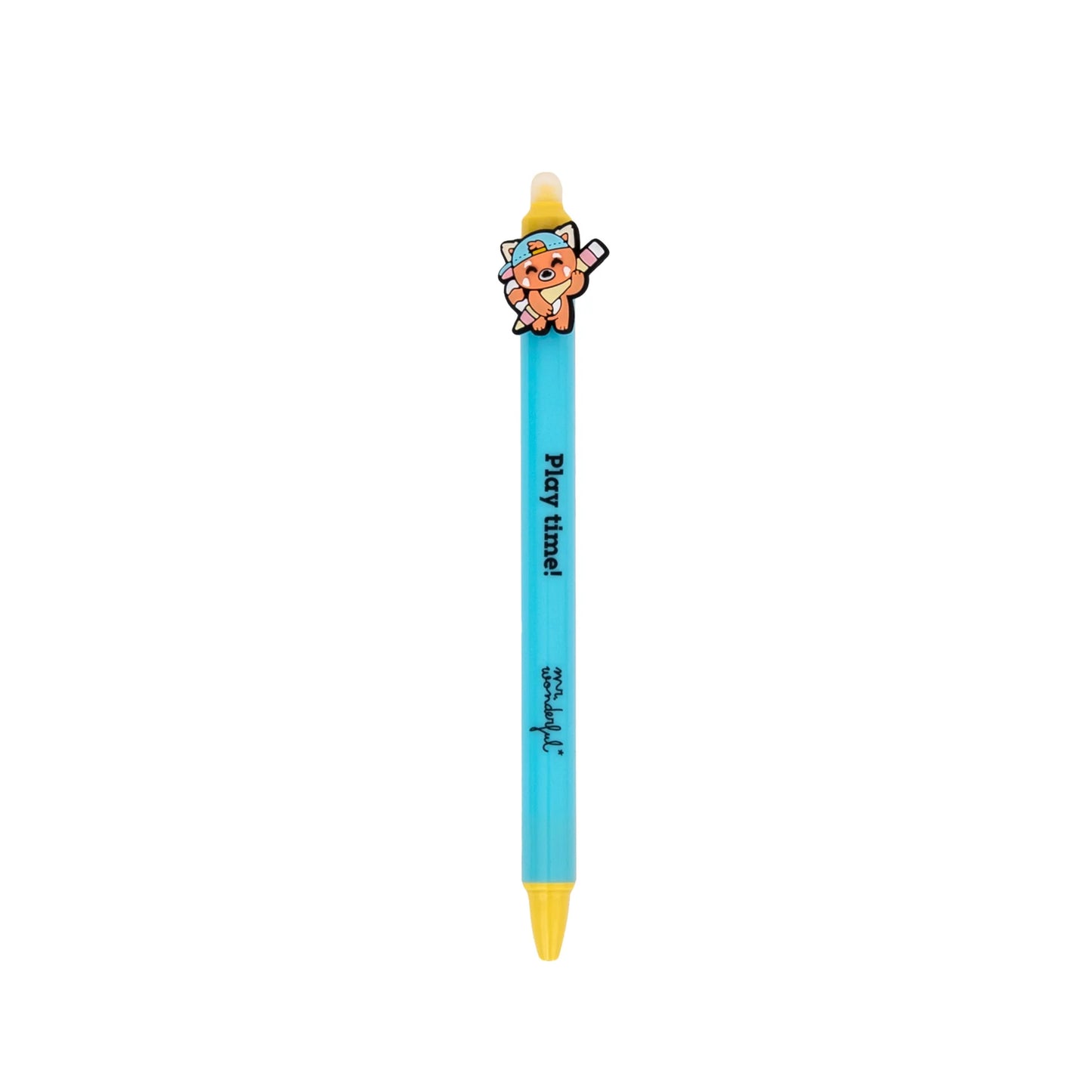 Stylo effaçable avec charm Panda roux