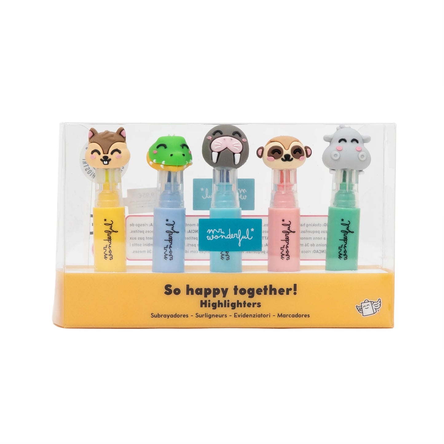 Set de 5 mini surligneurs avec personnages – Wonder Comic