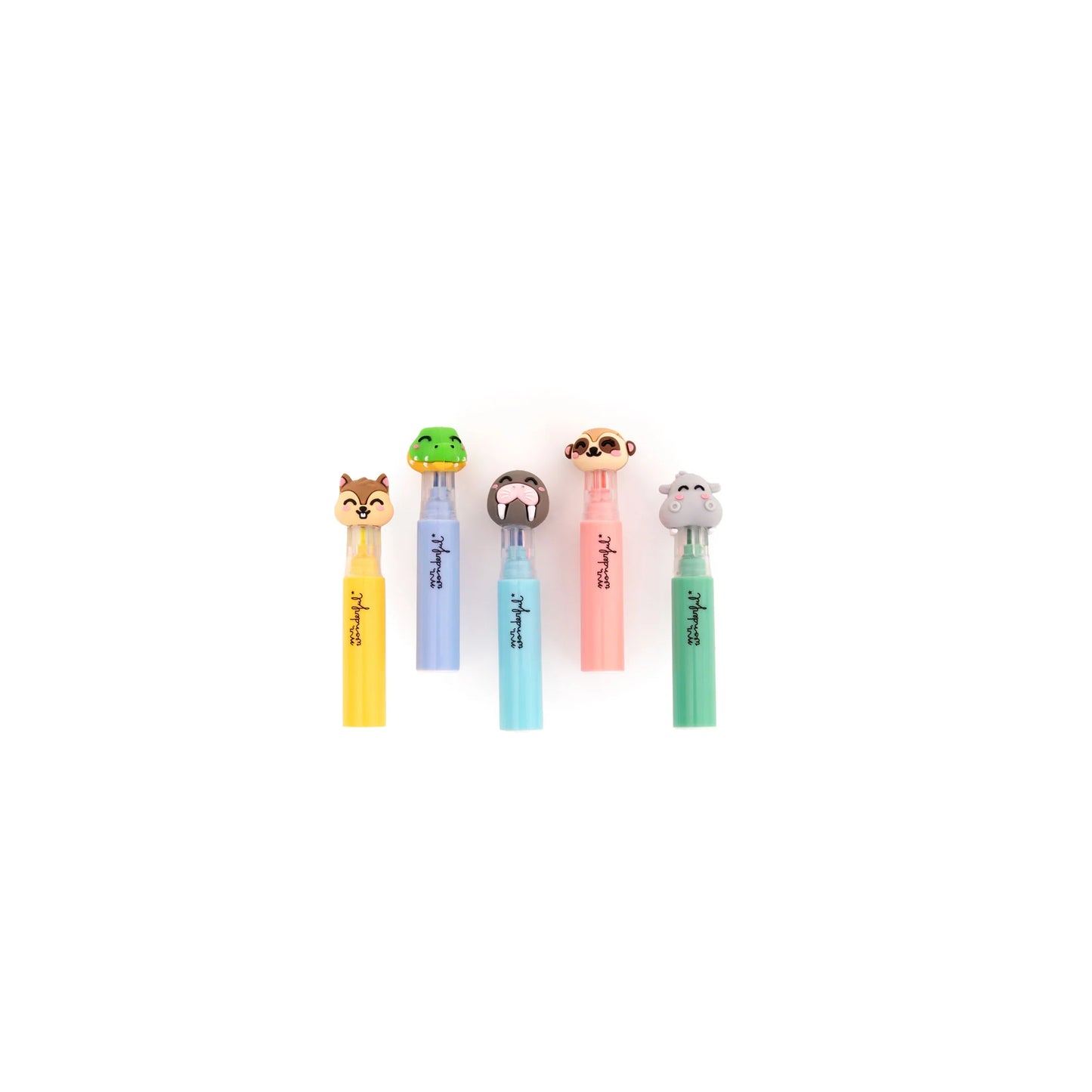 Set de 5 mini surligneurs avec personnages – Wonder Comic