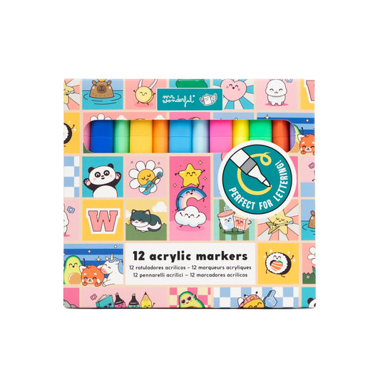 Set de 12 marqueurs acryliques – Play with colour
