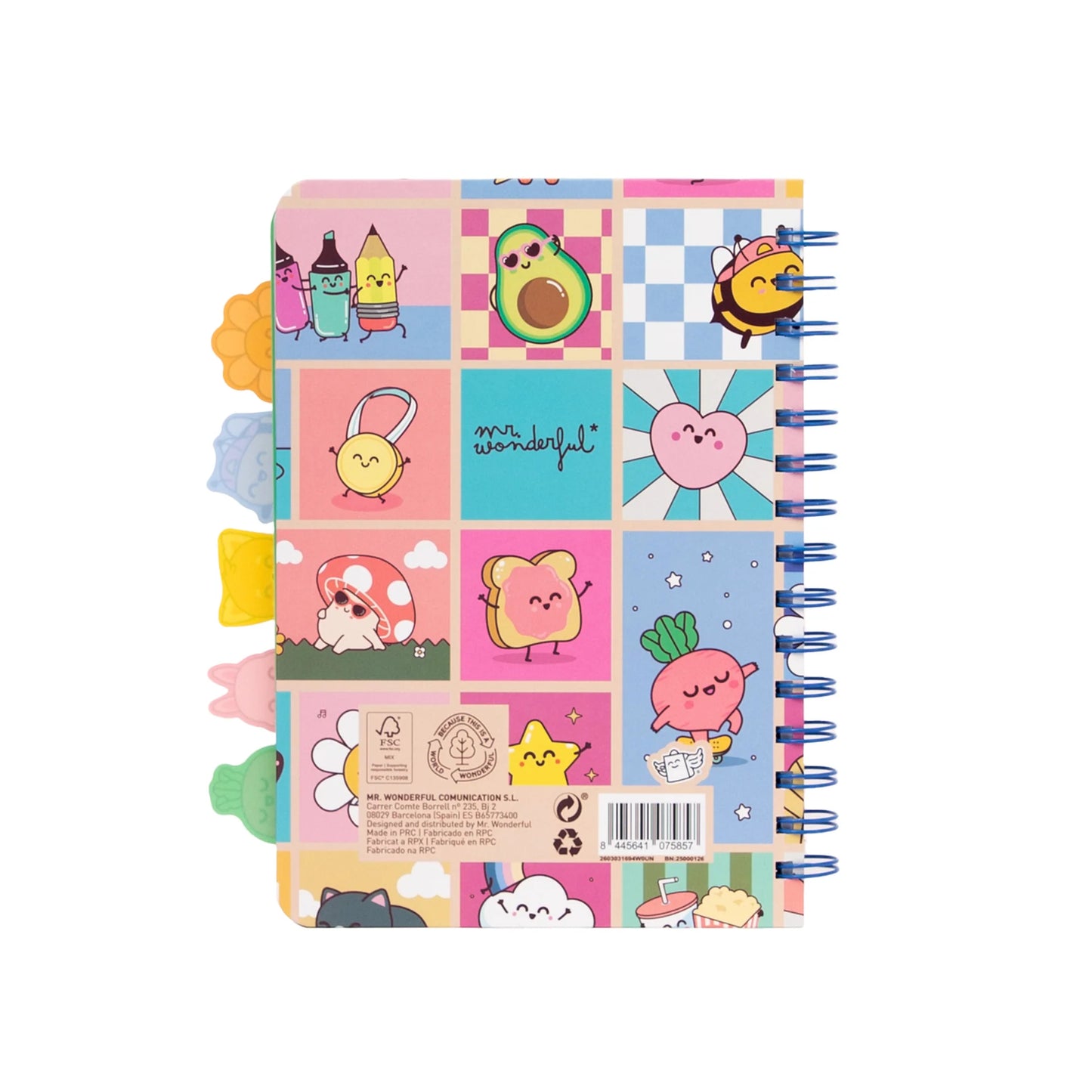Cahier A5 avec des intercalaires à onglets - Wonder Comic