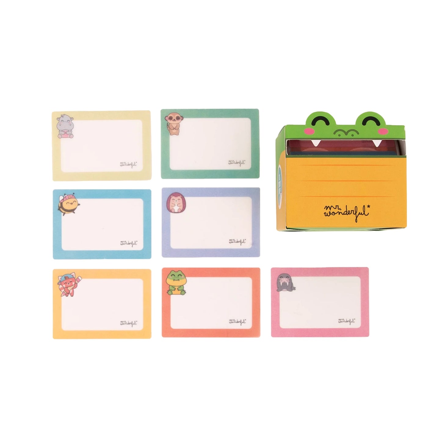 Distributeur de notes autocollantes transparentes – Crocodile