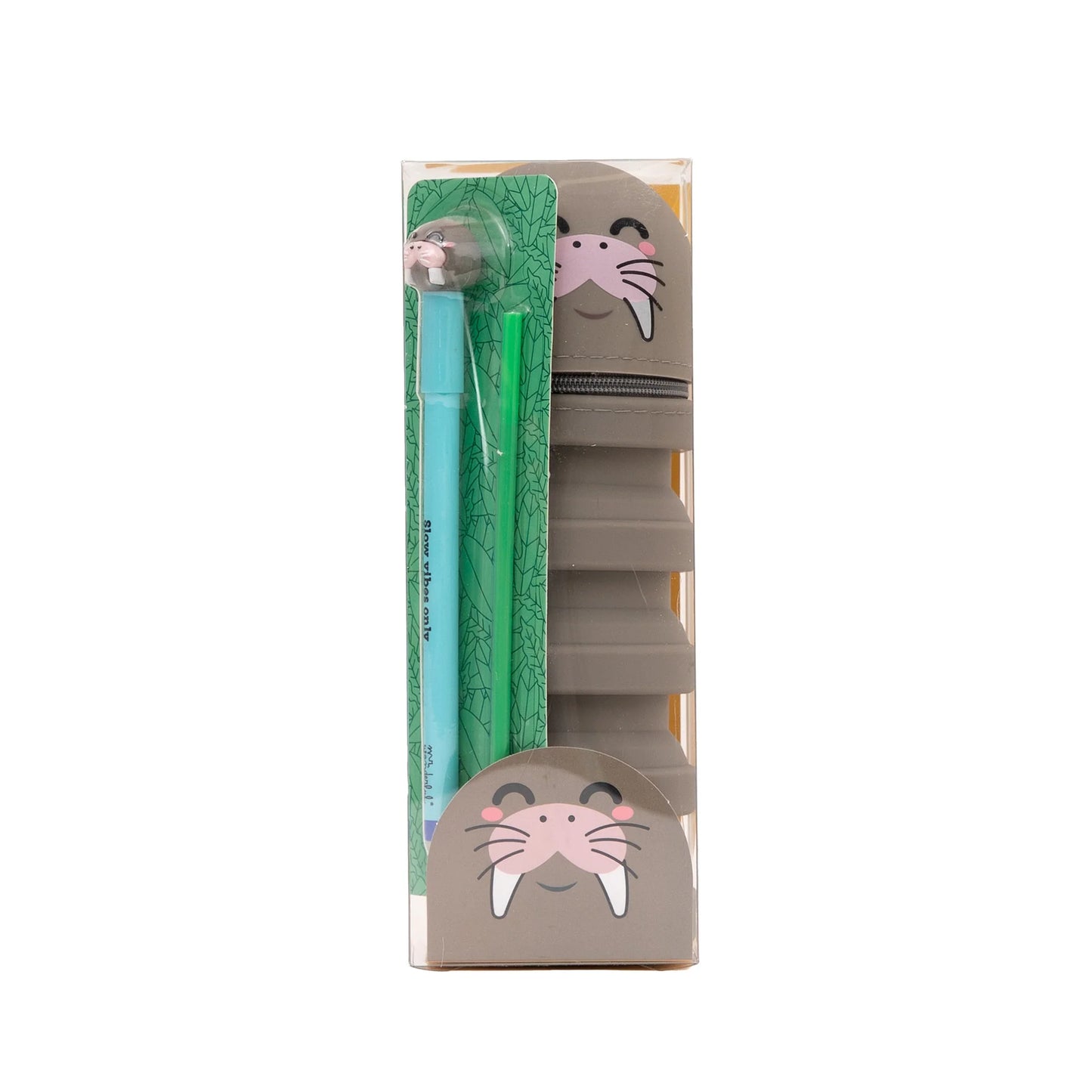 Trousse extensible en silicone + stylo effaçable Bo-Bo + recharge d'encre - Morse