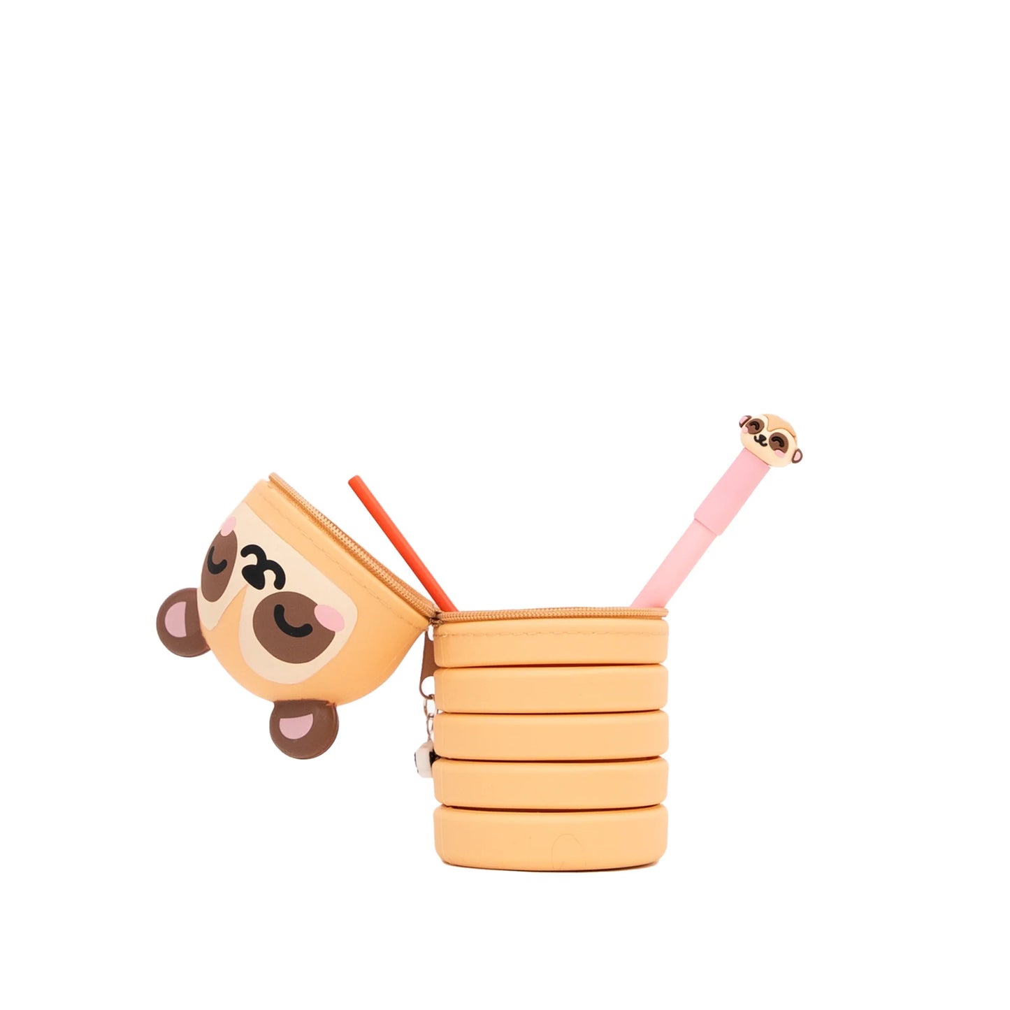 Trousse extensible en silicone + stylo effaçable Bo-Bo + recharge d'encre - Suricate