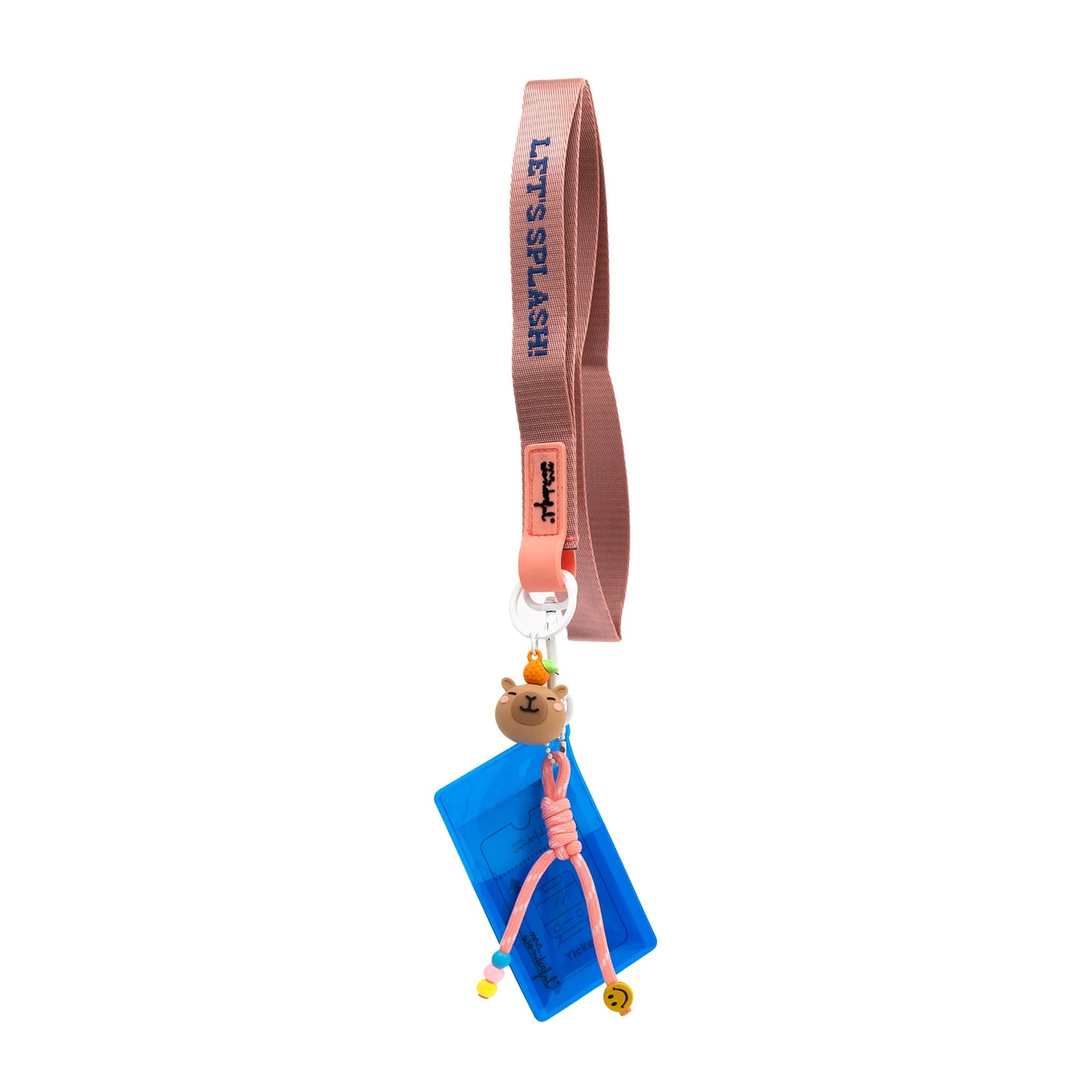 Bandoulière avec porte-cartes - Capybara