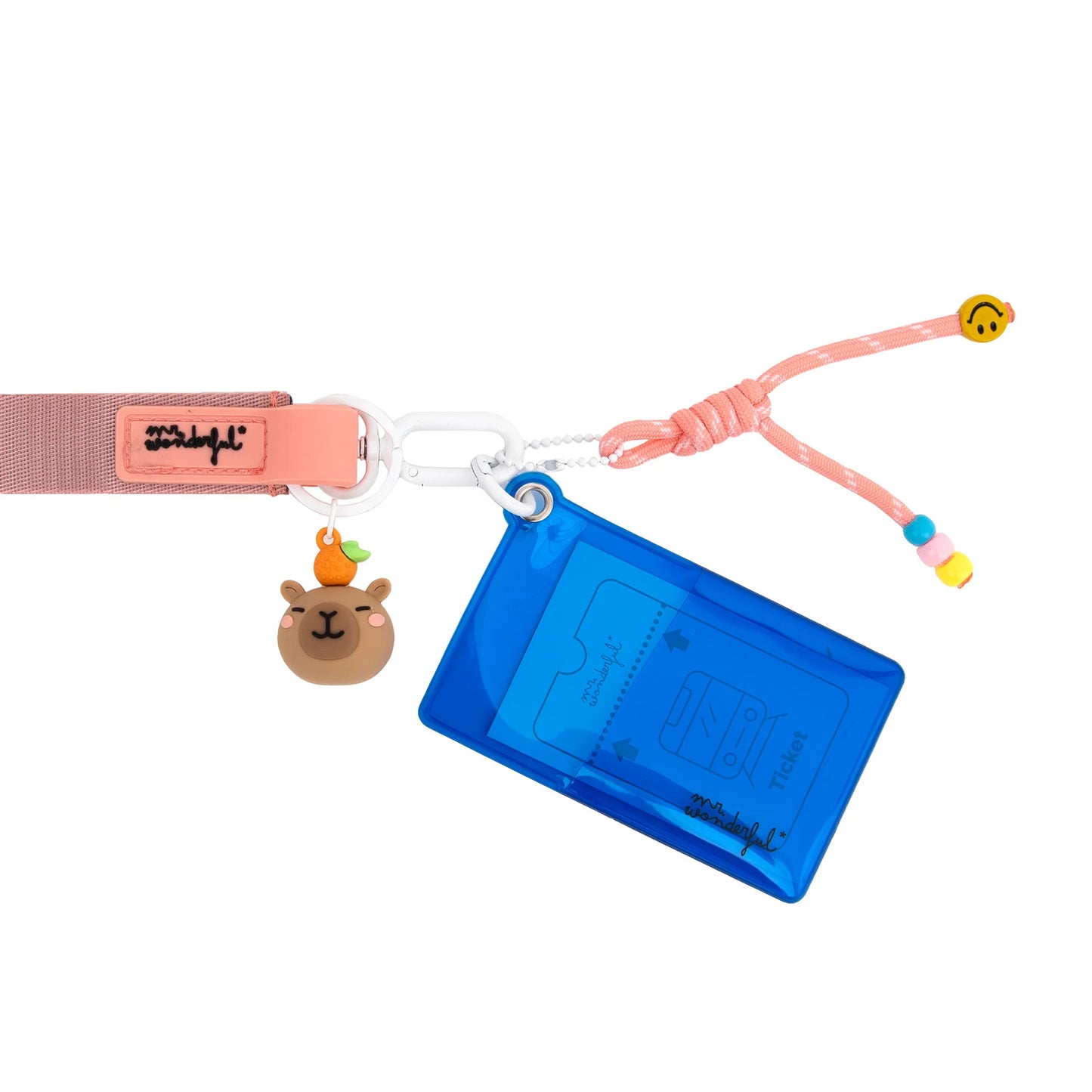 Bandoulière avec porte-cartes - Capybara