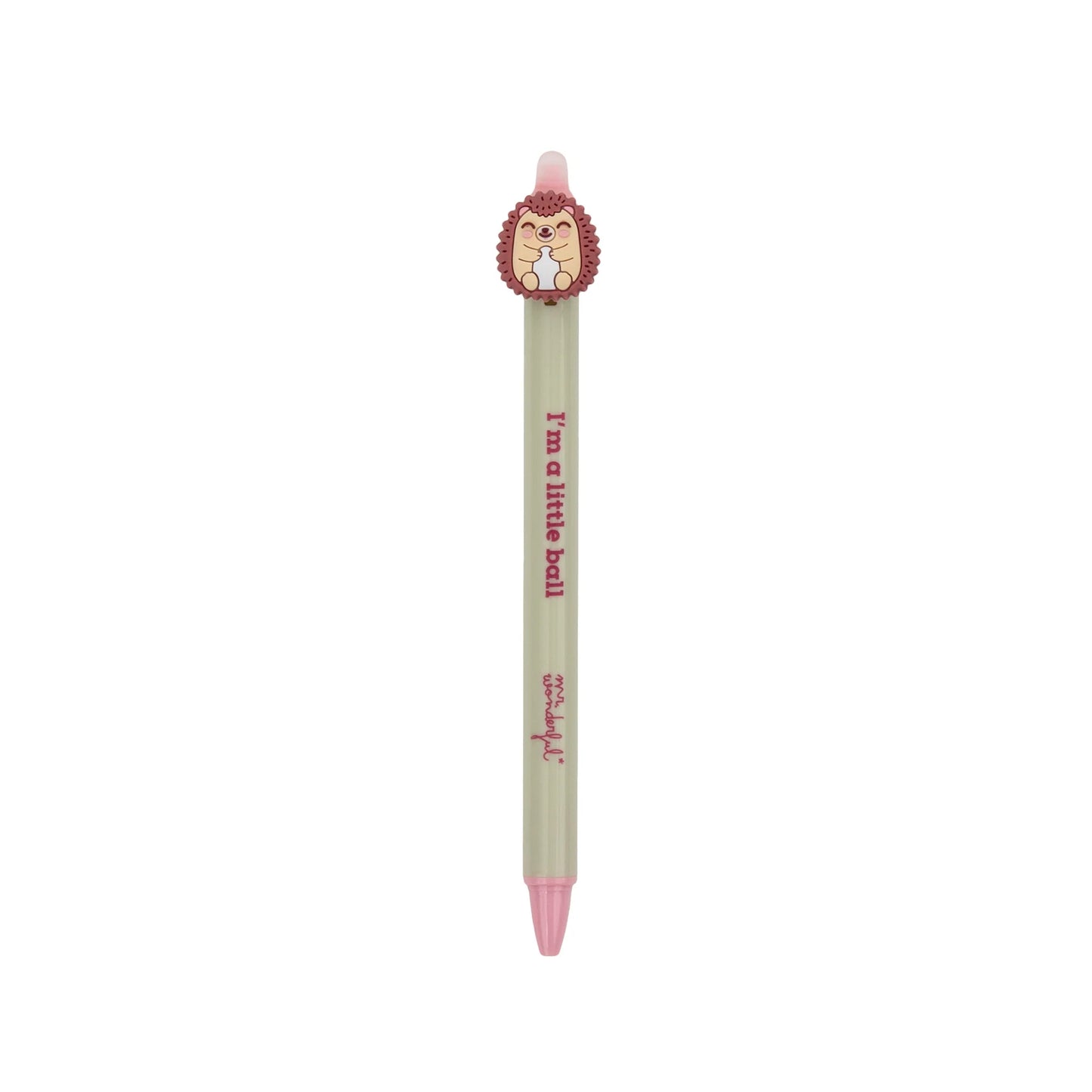 Stylo effaçable avec charm Hérisson