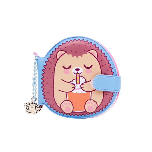 Porte-clés avec mini carnet squishy - Hérisson
