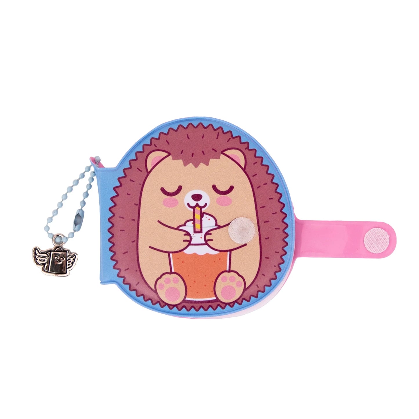 Porte-clés avec mini carnet squishy - Hérisson